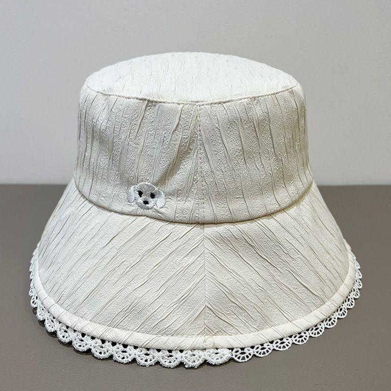 Lace Fisherman's Hat Children Spring and Summer Thin Breathable Sunscreen Visor Basin Hat