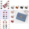 Fashionable Korean-style Women's Wallet With Metal Elements, 2 Folds And Convenient Cover-opening Design