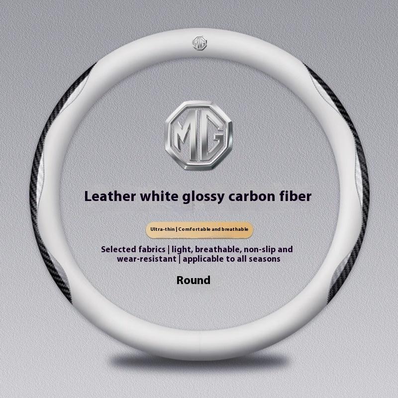 Car Leather Steering Wheel Cover For MG MG3 3SW ZR EHS EZS GS MG4 MG5 MG6 MG7 HS ZS EV 2024 GT X Power Auto Interior Accessories zai0