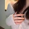 Knot Full Diamond Ring Luxury Hollow Multi-Layer Wide Version Exaggerated Female Niche Design Index Finger Ring Open Ring