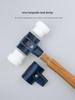 Non-Rebound Large Rubber Mallet - Small Nylon Hammer for Doors & Windows Installation