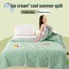 Silk Cool Summer Quilt: Lightweight, Solid Color, Ideal for Air Conditioning