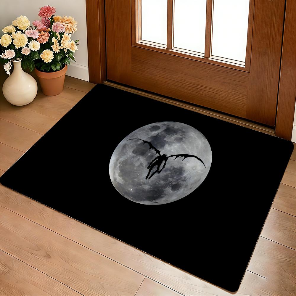 Hot Anime D-Death N-Note Floor Mat Cozy Flannel Soft Thick Non-Slip Mat For Living Room Bedroom Kitchen Decor Rugs