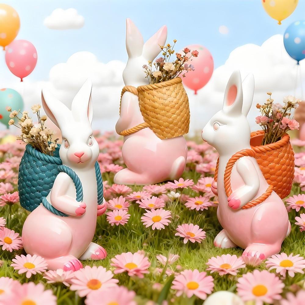 DIY Easter Bunny Mold 3D Resin Ornament Mold Easter Casting Supplies  for Plaster Aromatherapy