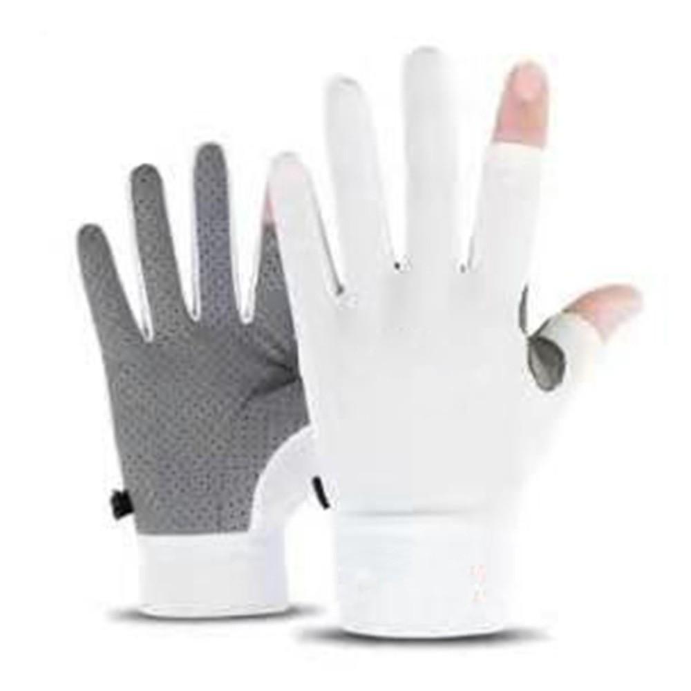 1 Pair Quick-Dry 2 Fingerless Bike Gloves For Cycling, Driving and Outdoor Sports