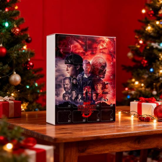 Stranger Things Advent Calendar Box 24 Days of Acrylic Ornaments for Christmas Tree Festive Collectible Gift