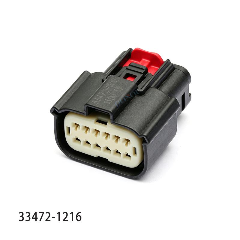 12-Pin Molex Male & Female Connector for Automotive Taillight & Turn Signal Systems, 47725-6010 / 33472-1216