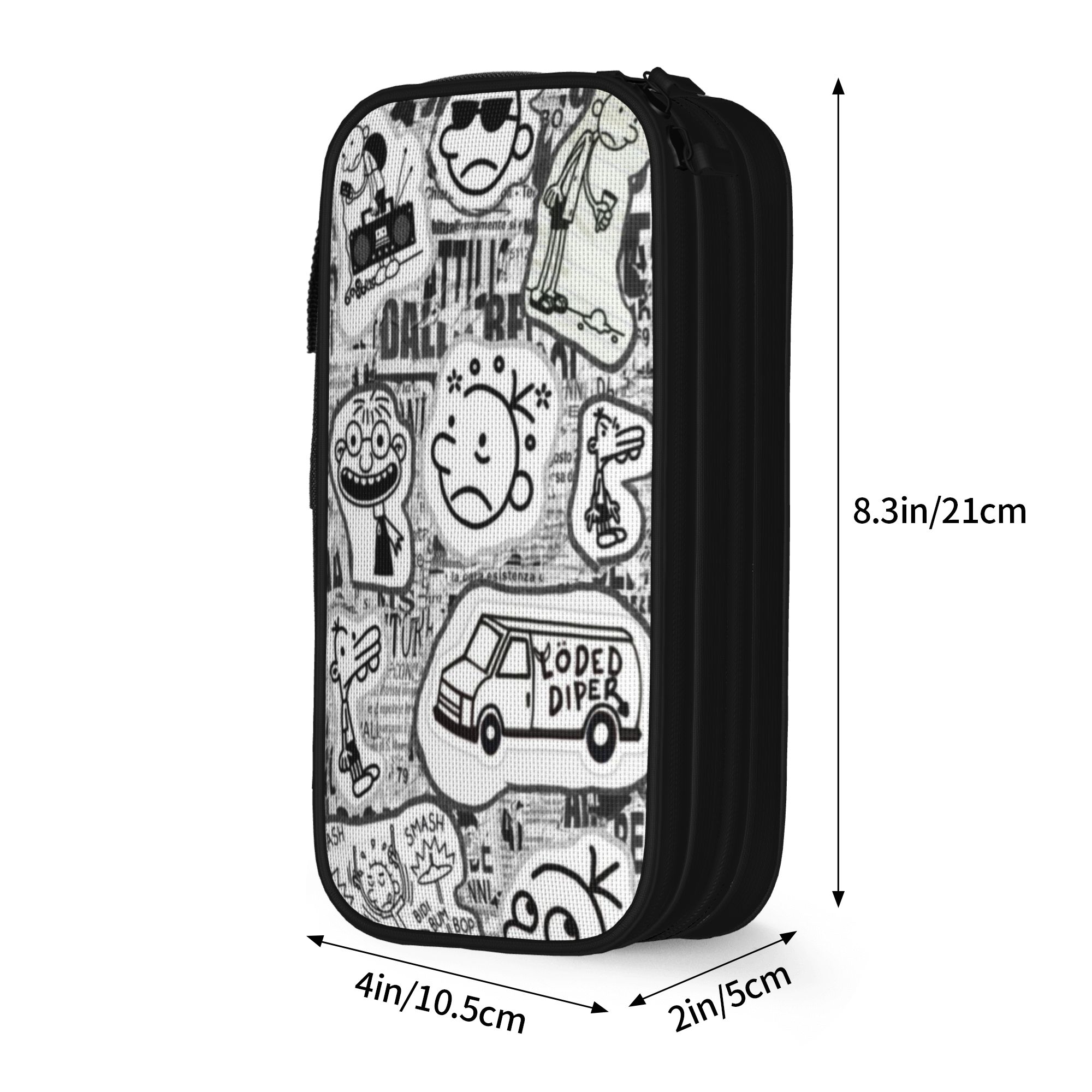 Grote Etui Diary Of A Wimpy Merchandise Dubbellaags Etui Schrijfwaren Meisjes Make-up Tassen Geweldig Cadeau (as the picture,M)