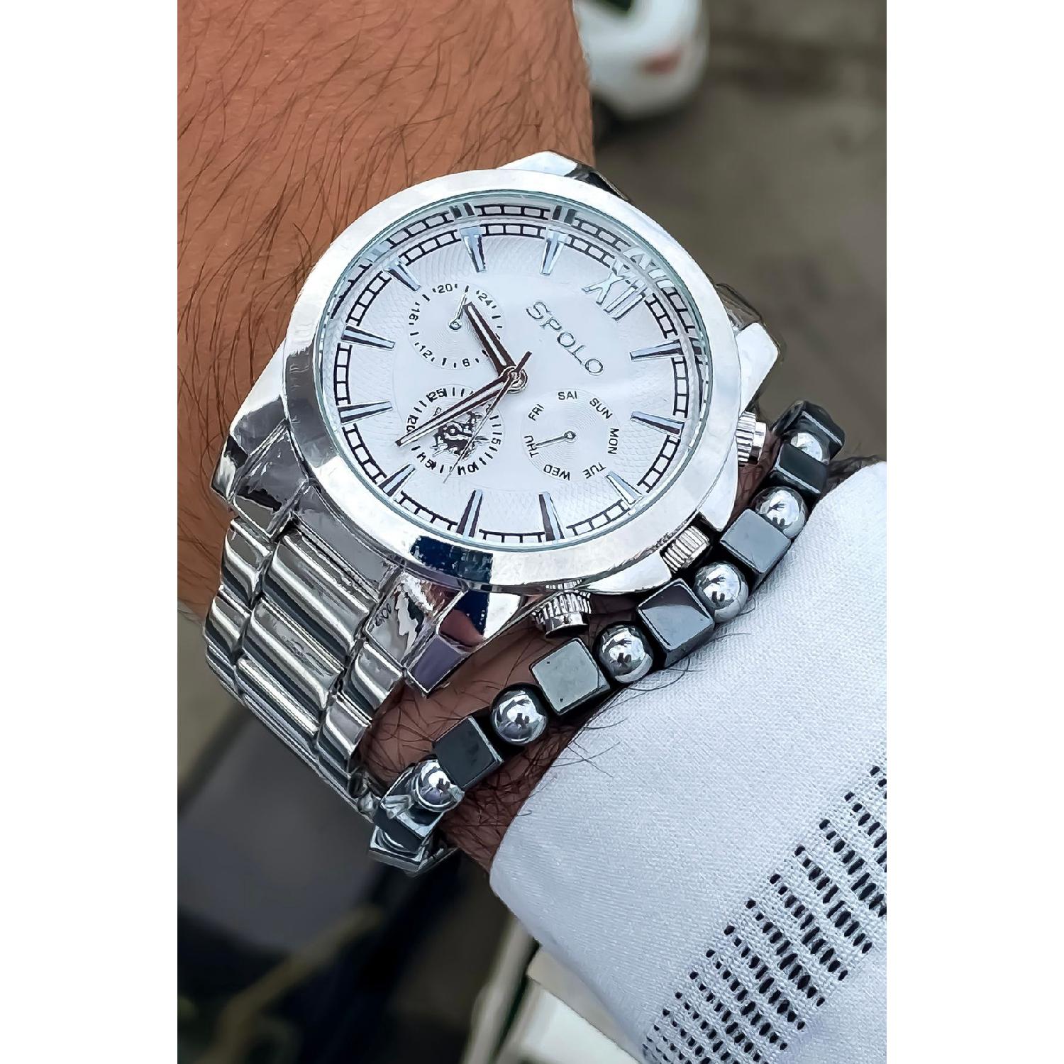 

Брендовые водонепроницаемые мужские наручные часы-браслет