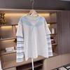 Mädchen Frühling Herbst Fake Zweiteiler Sweatshirt Koreanisches Langarm T-Shirt Für Große Kinder Lässiges Basisschicht Oberteil