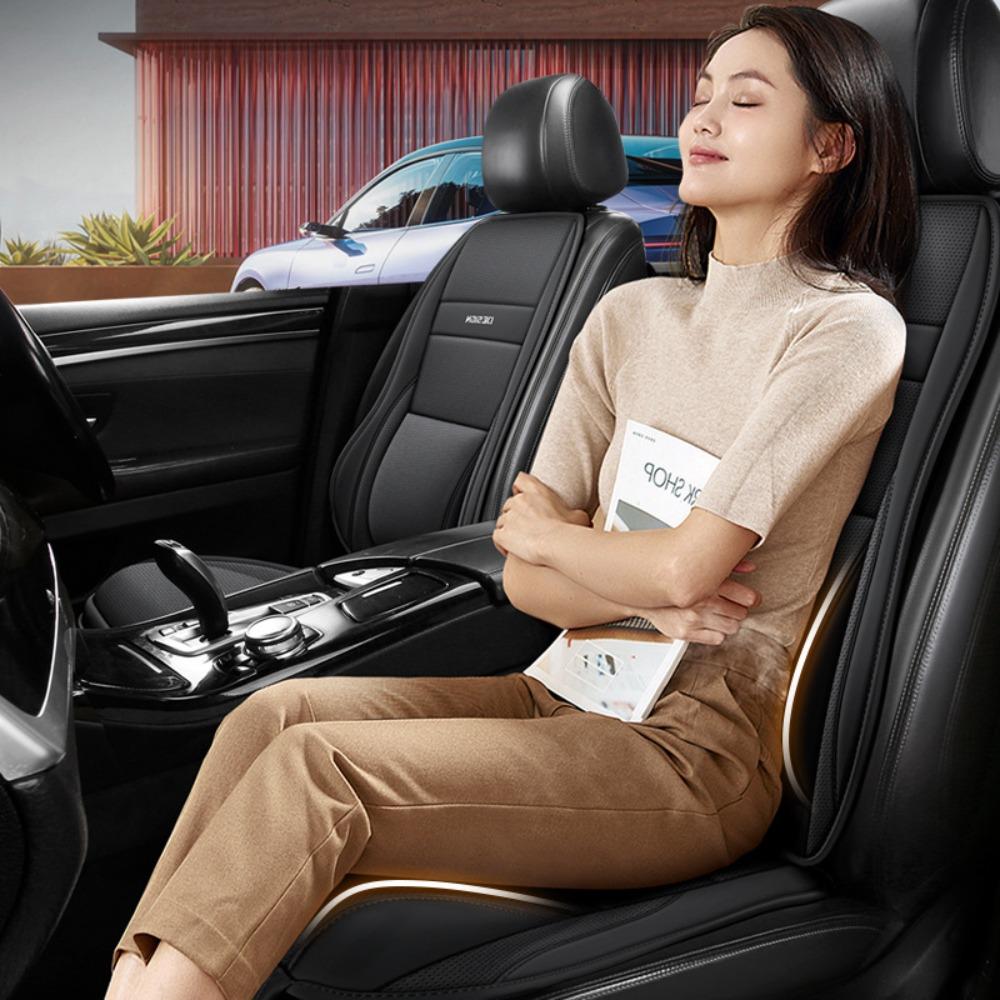 Cojín de Soporte para Piernas de Coche Universal Cojín de Soporte Lumbar para Coche de Cuero Para la Mayoría de Coches, SUVs y Camiones