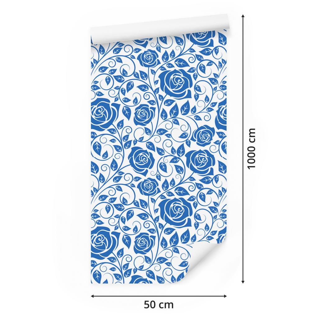 Azure Roses Wallpaper 50x1000