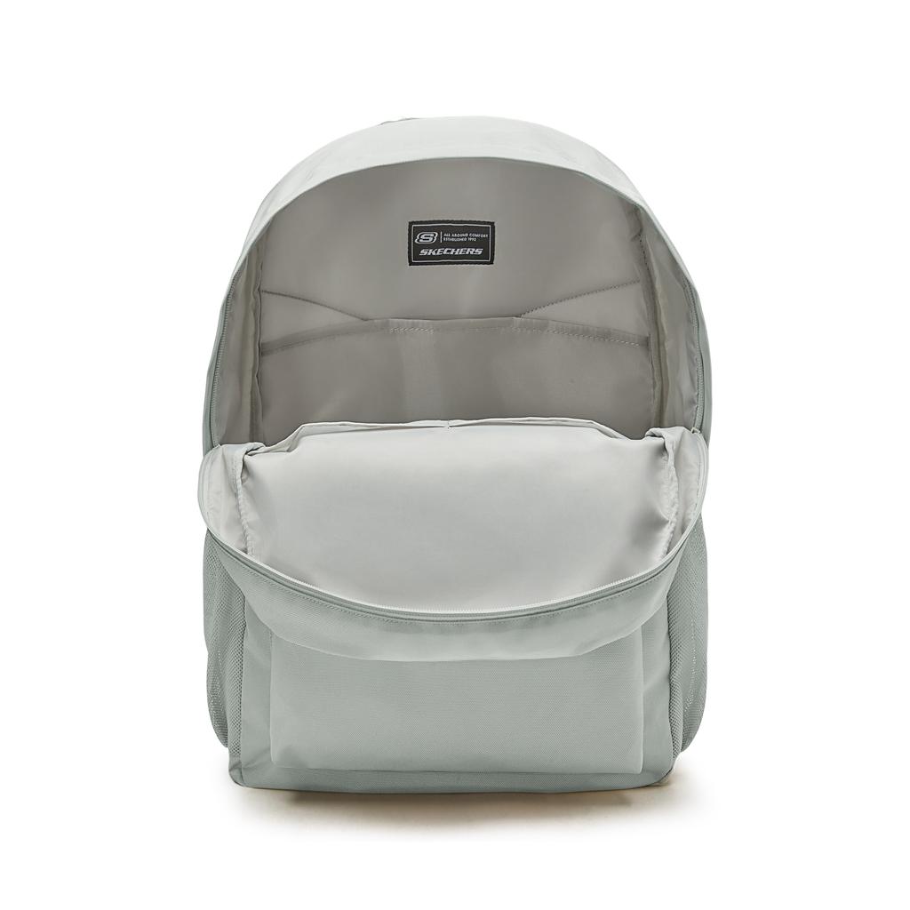 Skechers 18L Brand Logo Zipper Closure Fabric Backpack Unisex Backpack Moon-Gray L324U163-00MV