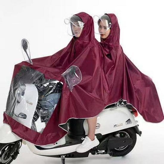 Mantella Pioggia Spessa Unisex per Scooter Elettrico/Bicicletta: Attrezzatura Antipioggia Torrenziale per Adulti