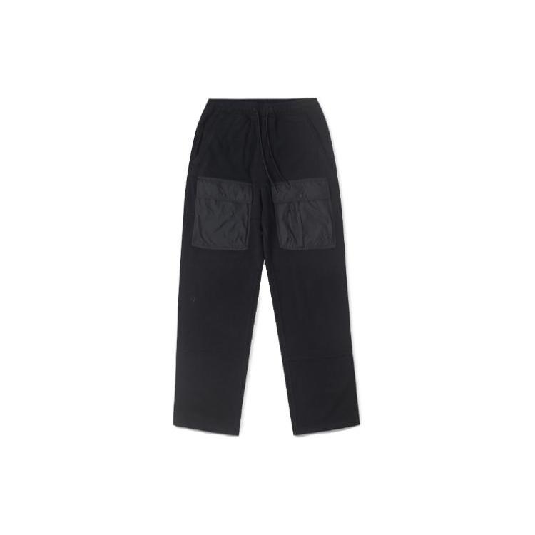 Converse Knitted Sweatpants Men's Black Moderate Straight Fit Pants 10025613-A01