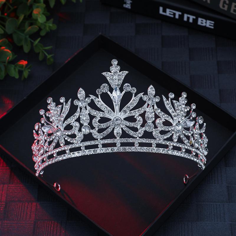 New Bridal Head Big Crown Jewelry Alloy Crown Holiday Wedding Party Dress Up Accessories