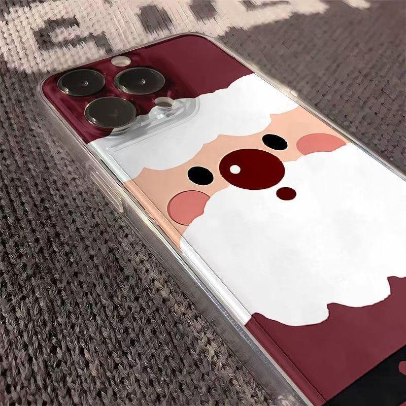 Capa de Celular Desenho de Boneco de Neve de Natal Para iPhone 16 15 11 12 14 13 Pro Max Mini XS Max XR SE 7 8 Plus Capas de Silicone Macio