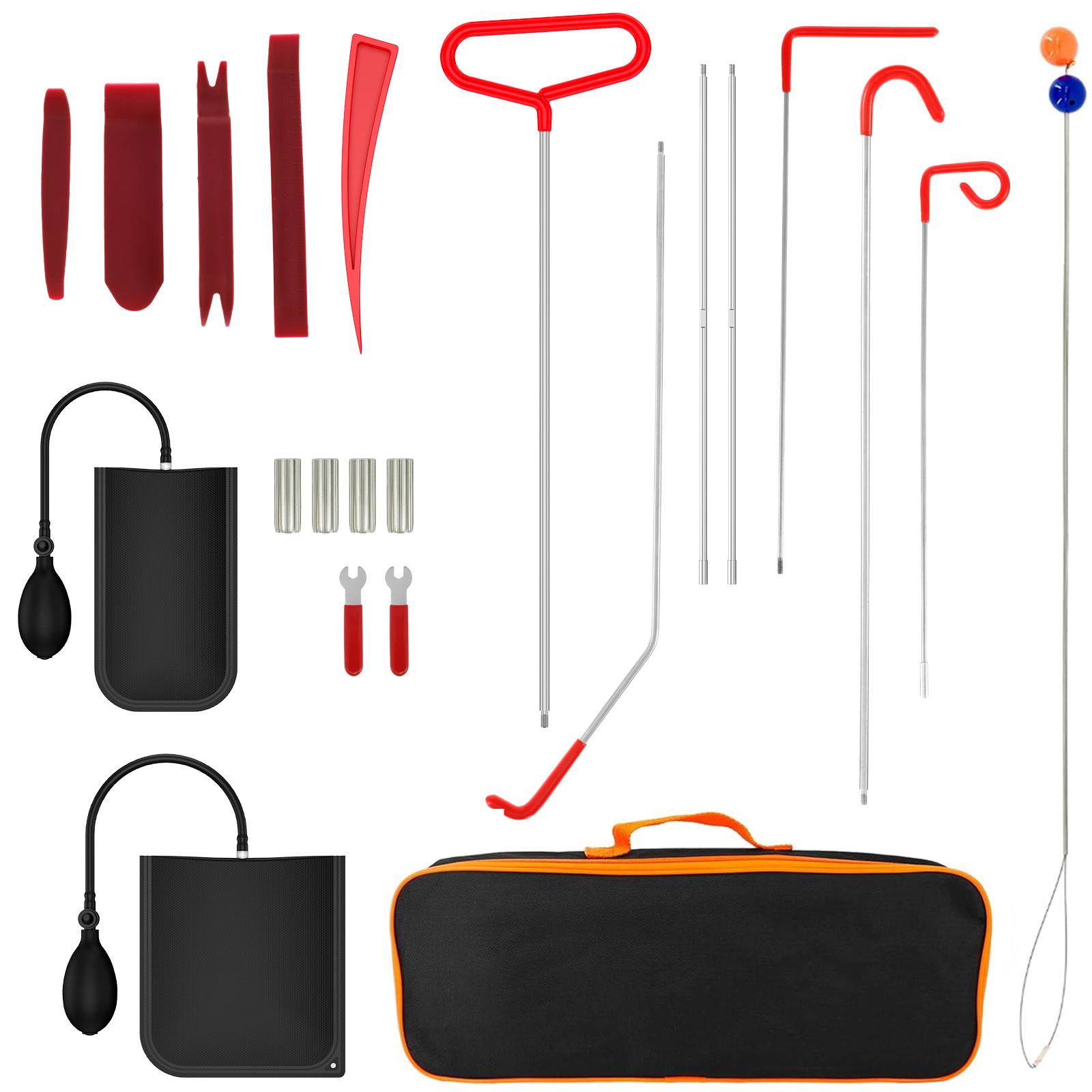 

17Pcs Auto Interior Disassembly Kit Trim Removal Tool 5th Wheel Pin Puller Heavy Duty J-Hook Stainless Steel 5th Wheel Pin Pulle