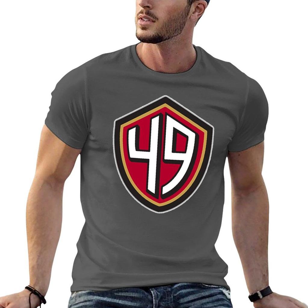 49ers (Go Niners!) T-Shirt-Grafiken übergroße Basketball-Grafik-T-Shirts schwarze T-Shirts für Männer