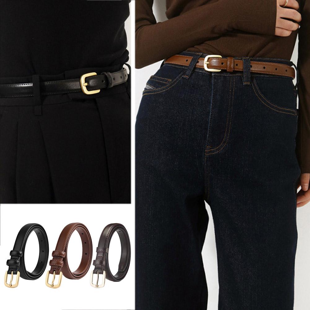 Korean Fashion Simple Belt Women's Belt Imitation Leather Belt Belt Versatile Multi-color Celeb O3Z9