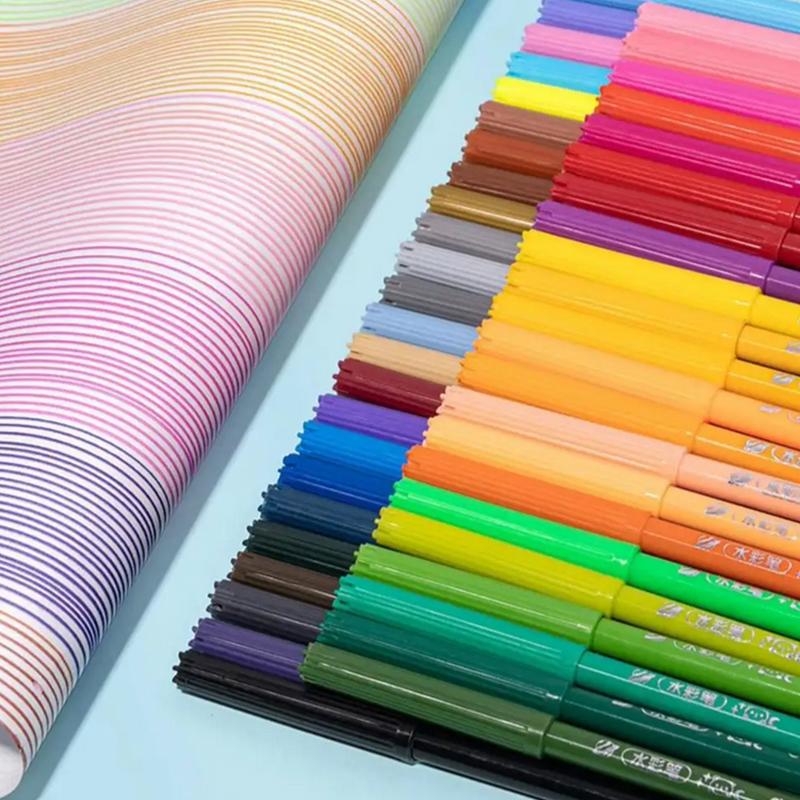 Washable Markers Set For Kids, 12/24/36/48 Art Colors Drawing Pen For Toddlers Gift,Safe And Non-Toxic Bright And Vivid Colors