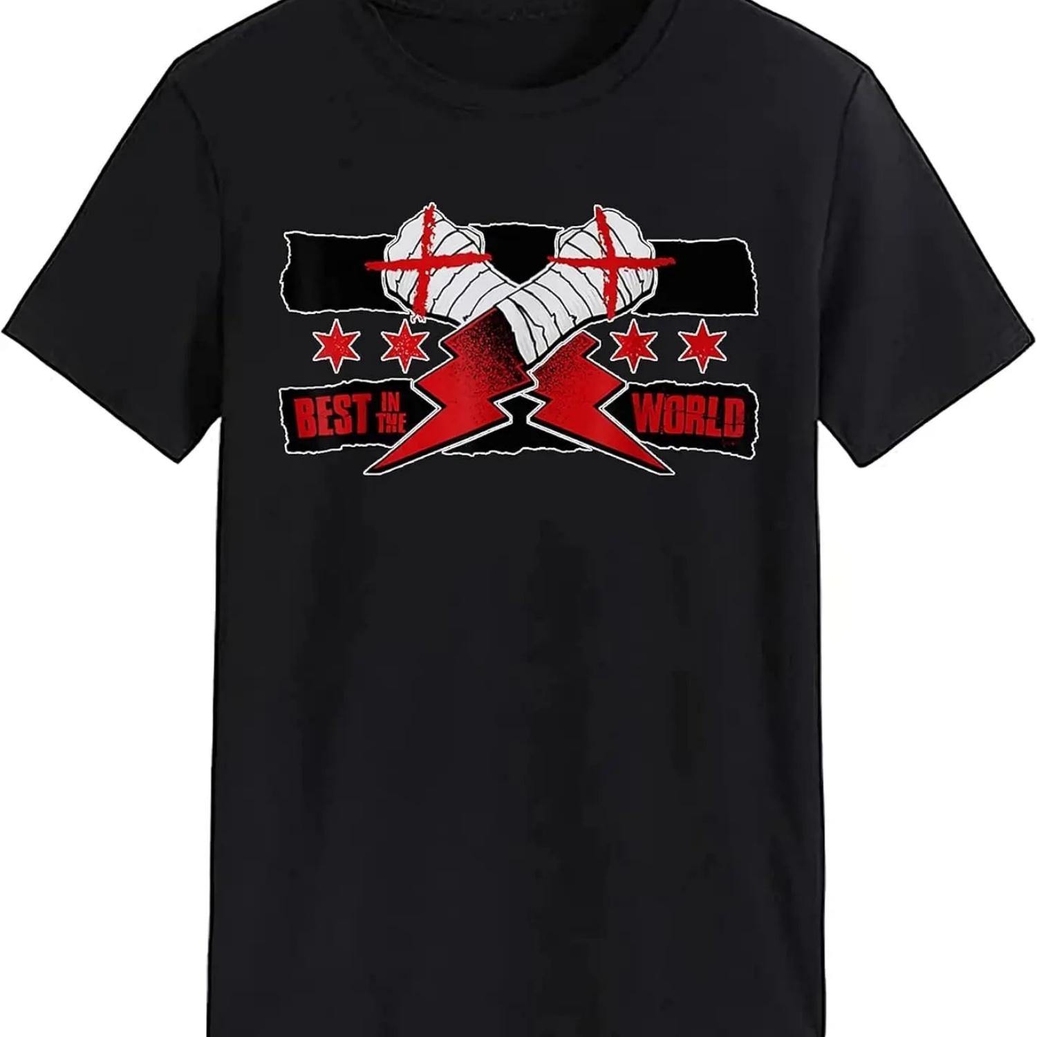 

cm of Punk Shirt Aew cm of Punk Best in The World T-Shirt S чёрный