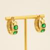 18K Gold-Plated Zircon Earrings: Elegant, Fashionable, and Versatile
