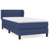 3126203 vidaXL Lit à sommier tapissier avec matelas Bleu 80x200 cm Tissu