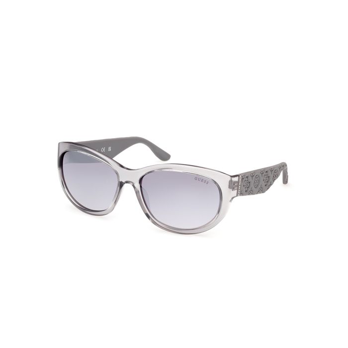 Lunettes De Soleil Guess GU00131 60/16/125 20C Shiny Grey INJECTED SUNGLASSES WOMAN Guess GU00131 Shiny Grey Sun Glasses 60 16 125
