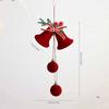 1pcs Christmas Ball Velvet Red Bell Hanging Ornaments Xmas Tree Pendants Christmas Decorations For Home New Year Party Supplies