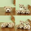 Adorable Teddy Bear Head Plush Toy Accessory Soft Short Plush Pp Cotton Stuffed