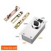 Heavy-Duty Stainless Steel Invisible Rotating Door Hinge with Hidden Up-Down Heaven and Earth Shafts