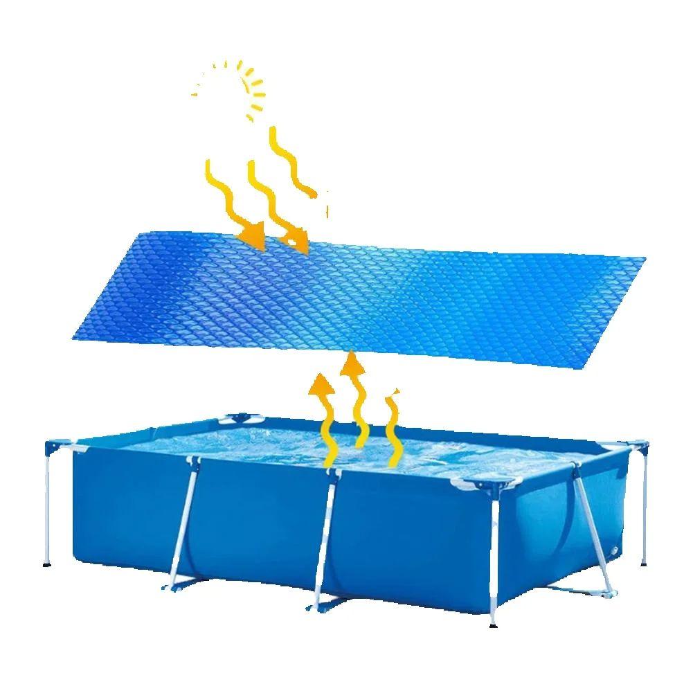 Solar Poolabdeckung Schwimmbad Blasen-Solarabdeckung Wärmehaltende Decke Verschleißfest Freischneidbar Solarabdeckungen Für Sonne