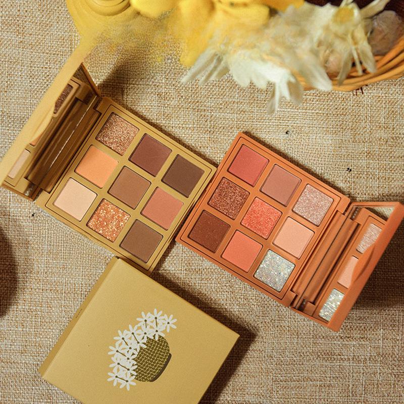 

GOGO TALES Nine-Color Earth Tone Eyeshadow Palette for Beginners