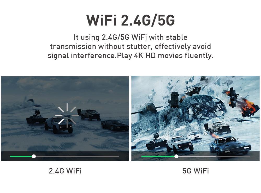 Portable 3D Mini Home 4K DLP Projector P09 with Battery—Second Generation