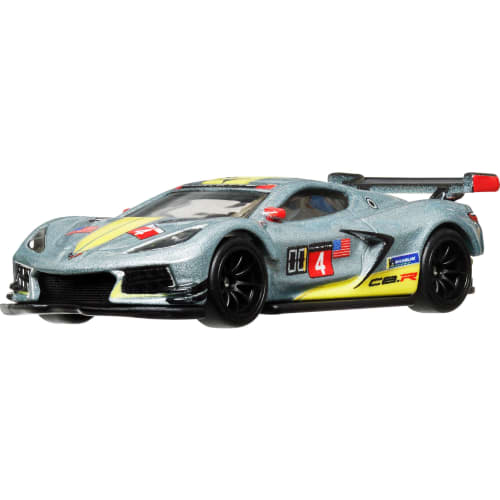 Hot Wheels Car Culture Race Day Corvette C8.R Vehicle Toy Diecast Model Car, Gray, HRV95, Ages 3 and Up