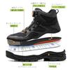 labor urance shoes are smash-of and puncture-proof, new high-top safety shoes, light and breathable, four-season comfortable work shoes