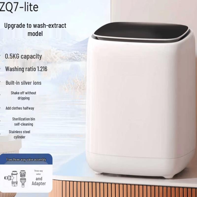 ZISIZ Mini Underwear Washer with Boil Wash