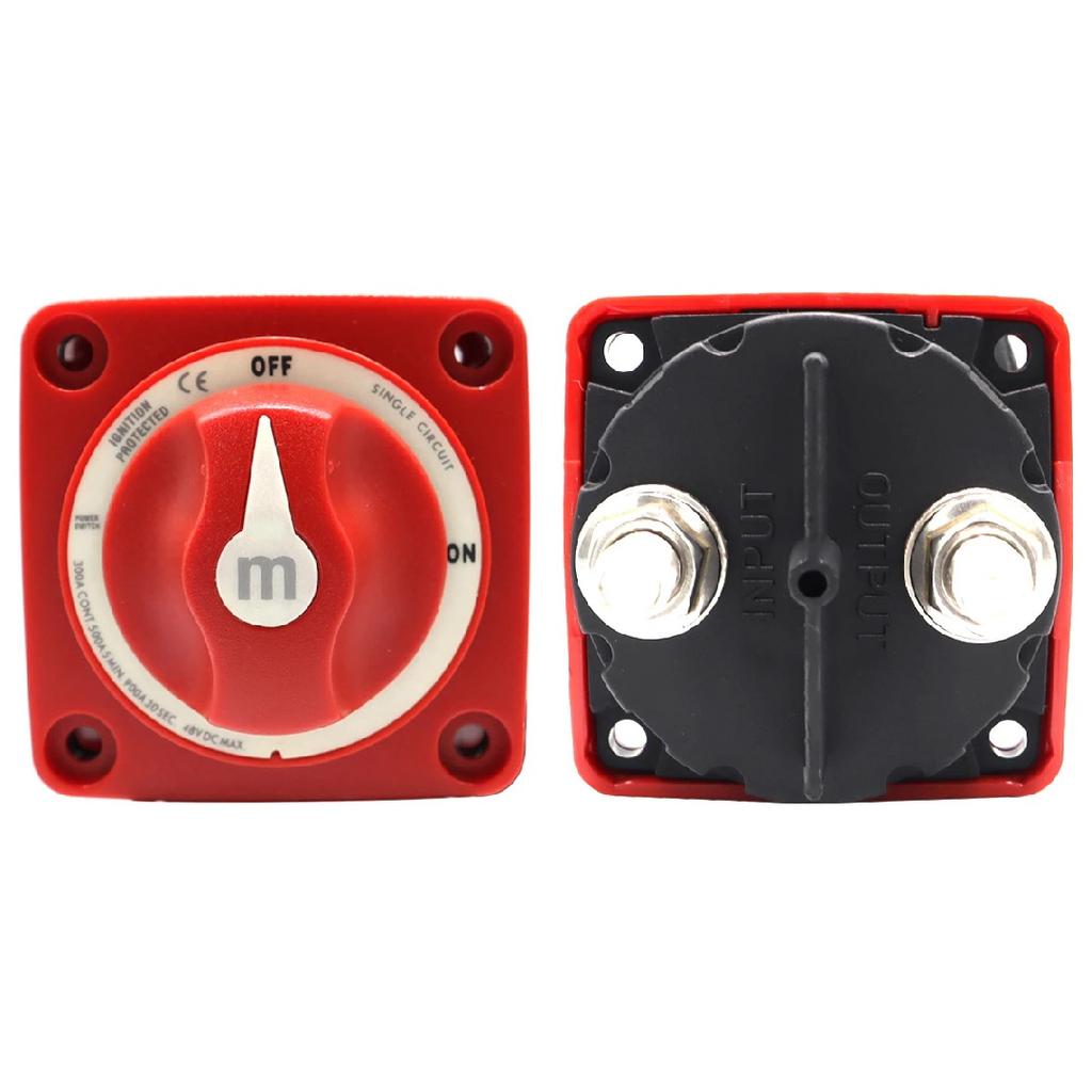 2/3/4 Position M-Series Mini Switch Cut Single Dual On/Off Marine Boat 12-48V 100-300A Battery Switch Isolator Disconnect Rotary