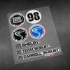 Decalcomanie Team Carroll Shelby Racing Adesivo Cobra Corsa Moto Adesivi Riflettenti per Carrozzeria Vetro Laptop Materiale Vinilico