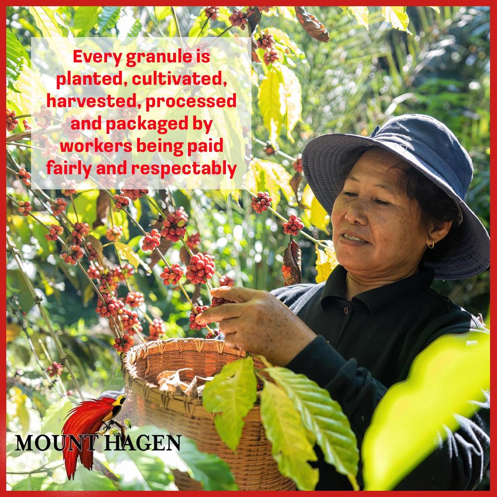 Mount Hagen Organic Fair Trade Instant Coffee Refill Zip Bag 200g