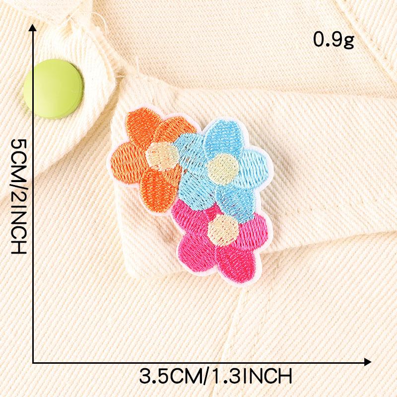 Cartoon patch stickers flower shoes and hats children's clothing accessories handmade DIY jewelry accessories embroidery cloth stickers