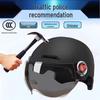Certified Electric Vehicle Helmet: Unisex Summer & All-Season Battery-Compatible Motorcycle Helmet