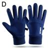 Autumn Winter Warm Men's Gloves Outdoor Cycling Sports Waterproof Touch Screen Glove For Men Women Plush Warm Slip-Proof Gloves