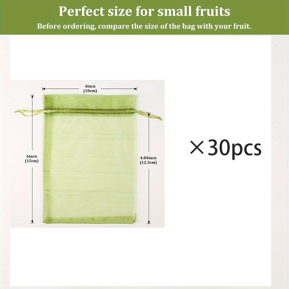 

Insect Net Bag Fruit Bags Green Fruit Netting Bags Protective Nets Garden Supplies 30pcs
