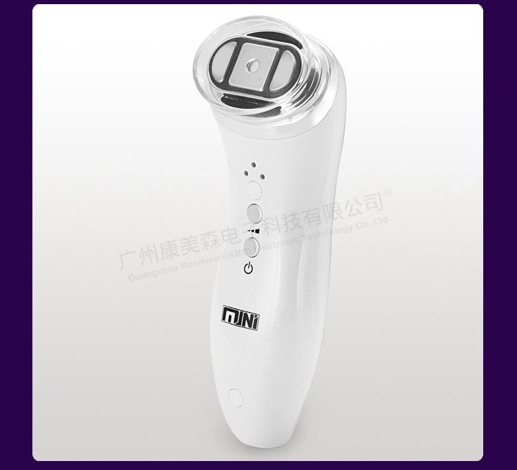 Compact Ultrasonic Home Facial Skincare Device with Radio Frequency Technology