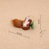 Artificial Squirrel Decoration Christmas Tree Hanging Ornament For Door Mantel Window Wedding Christmas Party Decoration