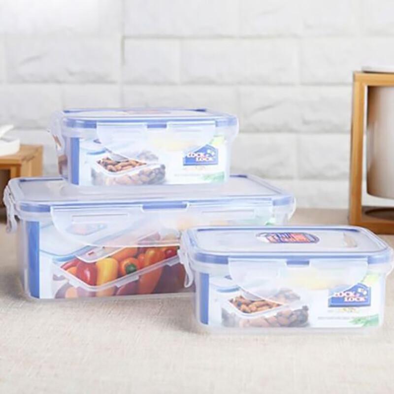 LocknLock 3-Piece Plastic Food Storage Container Set