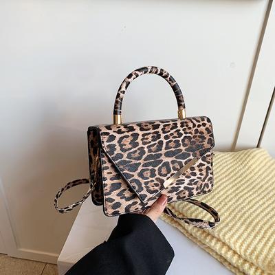 Nouveau sac à bandoulière polyvalent à imprimé léopard, sac à main tendance et simple, sac messager à chaîne, sac messager personnalisé