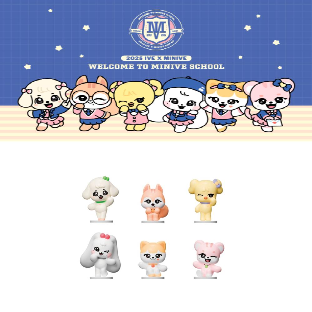 

Предзаказ 2025 IVE X MINIVE POP-UP Добро пожаловать в MINIVE Мини-фигурка GANGANJI